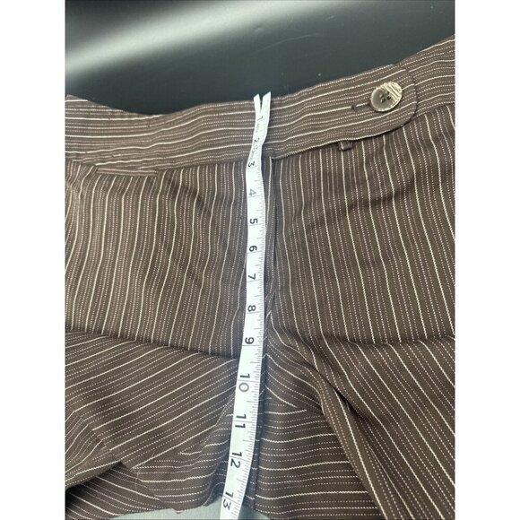 Lane Bryant Women’s Brown Striped Wide Leg Capri Crop Pants Sz 16 - Picture 11 of 12